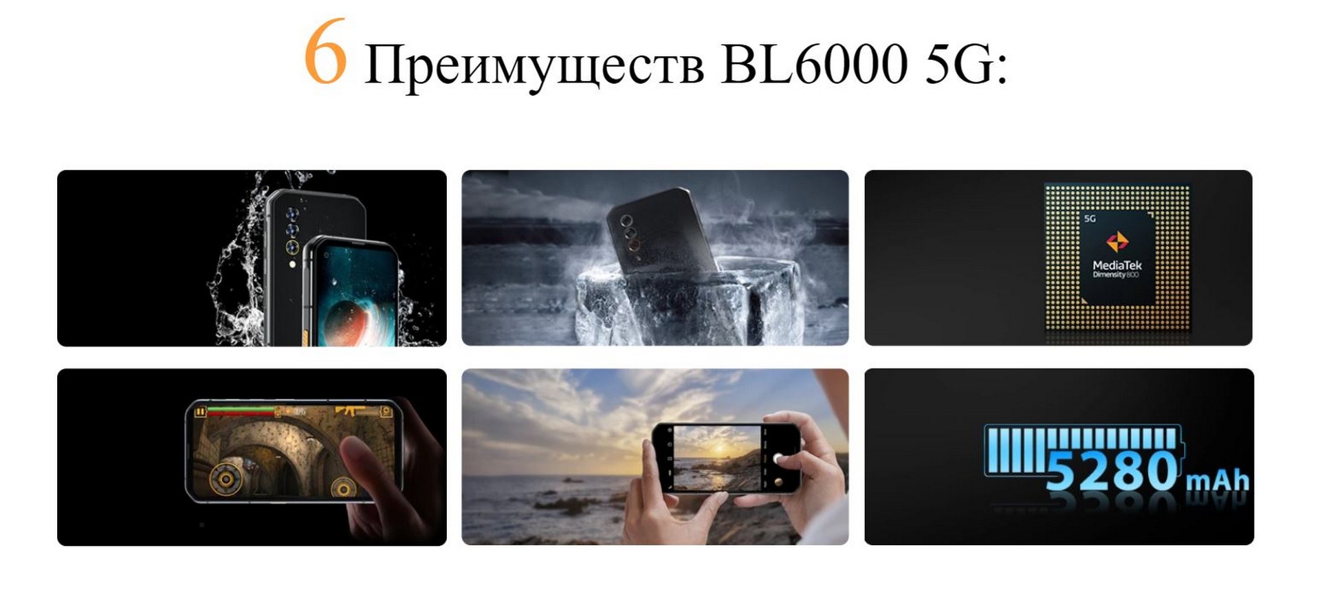 Blackview BL6000 Pro 5G - преимущества
